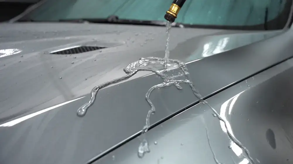 Water on silver car - Raven Auto Detailing