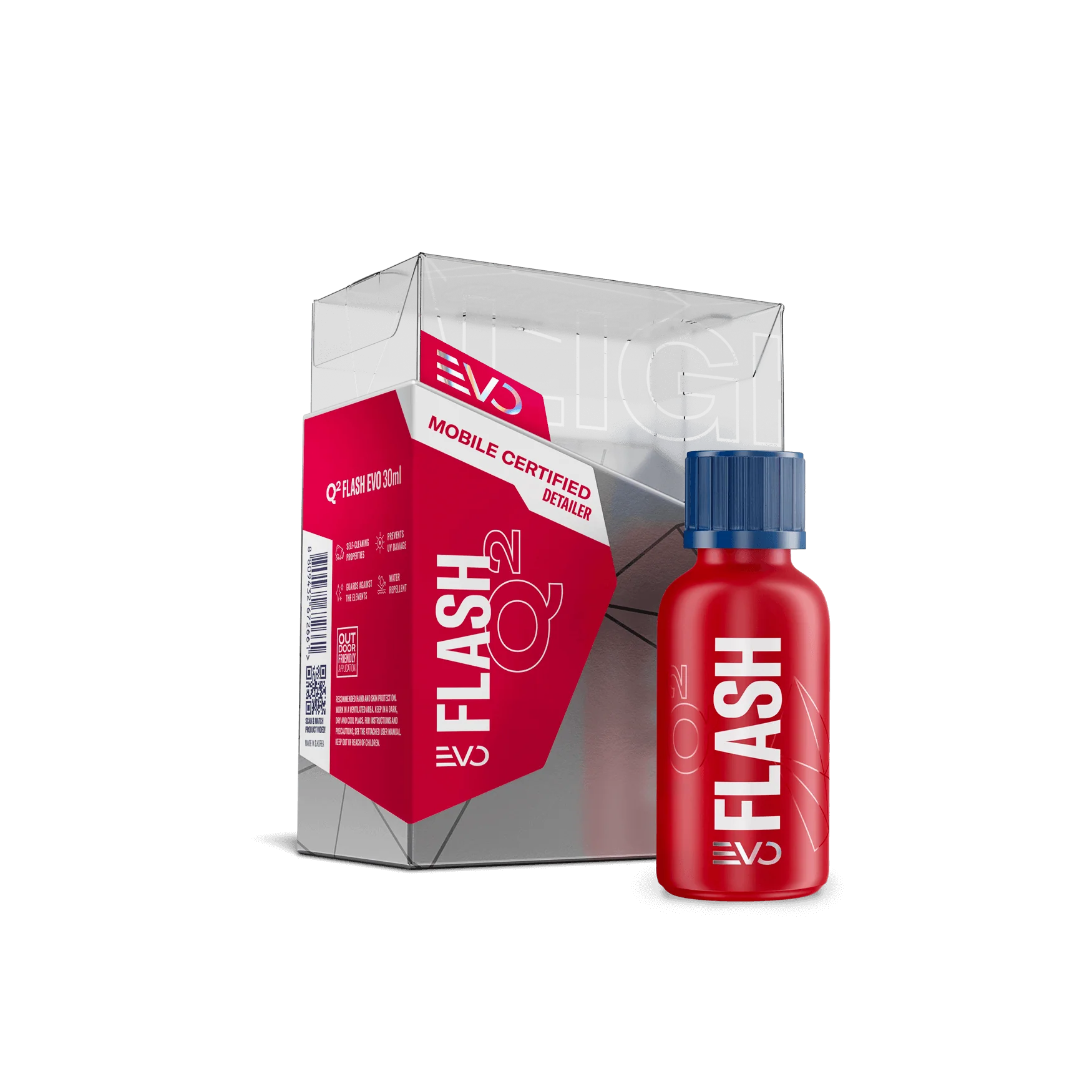 GYEON Q2 Flash Evo ceramic coating product used for professional ceramic coating services in Allen Texas by Raven Auto Detailing